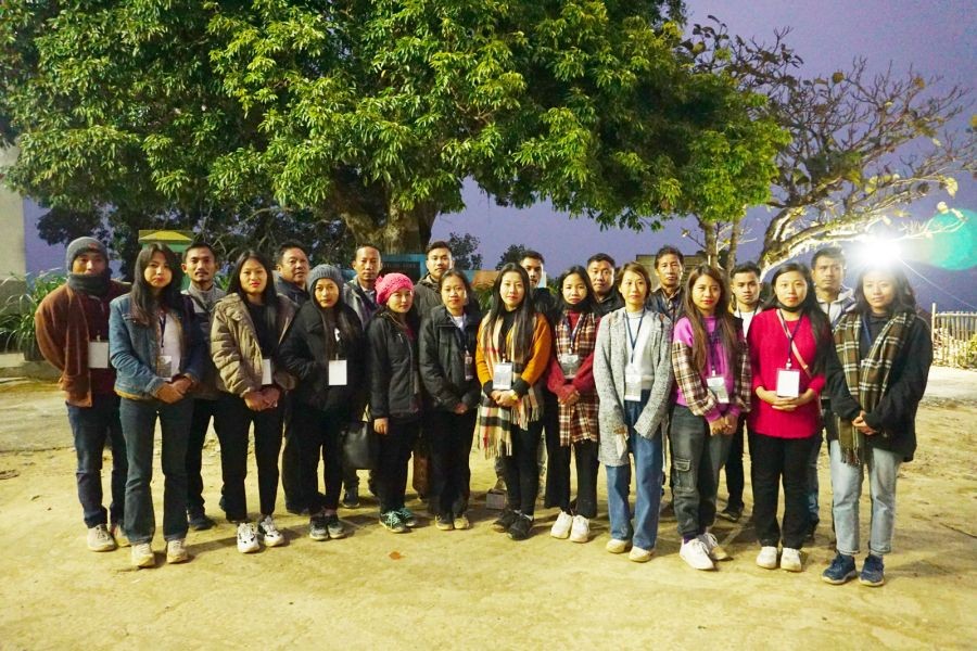 Executive members of the Longjang Baptist Church Youth Ministry at Molungyimsen Pilgrim Home in Molungyimsen village under Mokokchung District.